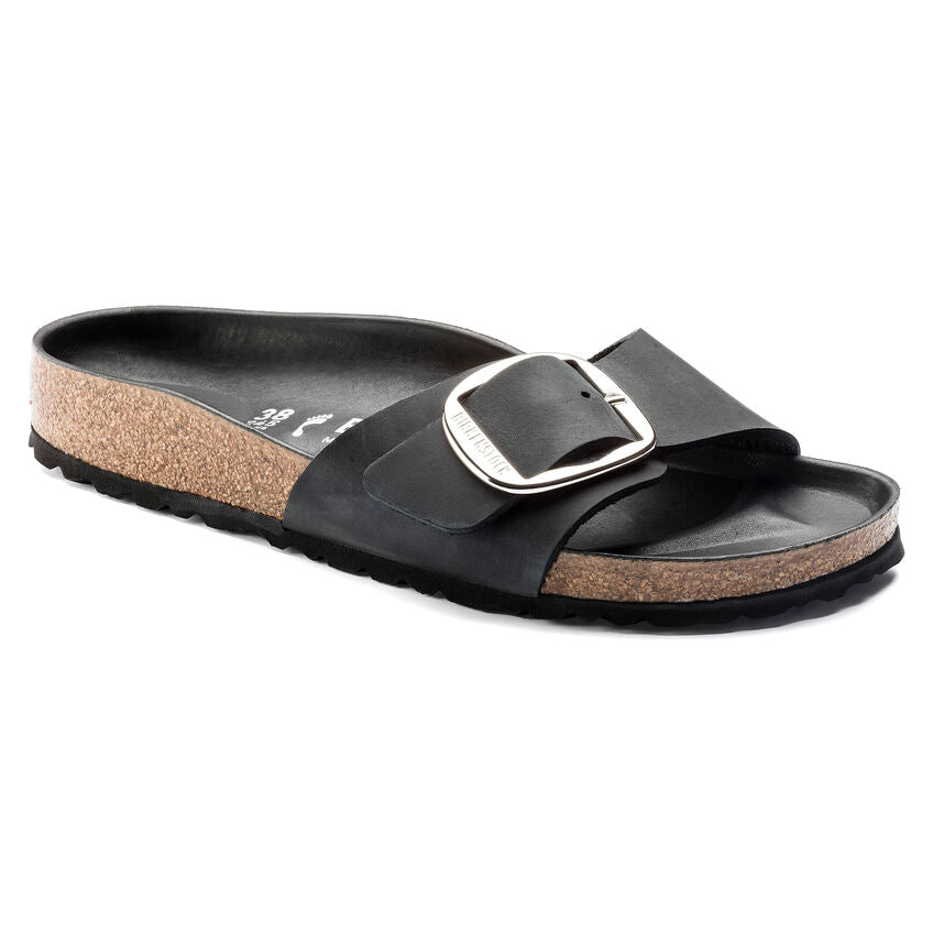 Birkenstock - Madrid Big Buckle - Black Oiled Leather – Fourth Ave