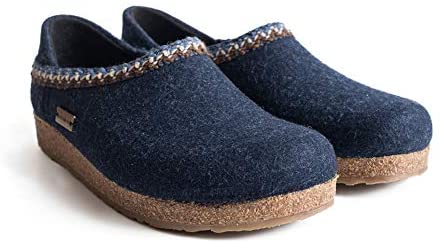 Haflinger - Grizzly Zig Zag Closed Heel - Captain's Blue Wool