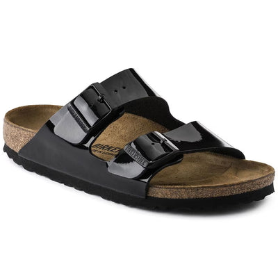 Birkenstock - Arizona - Patent Black Birko-Flor