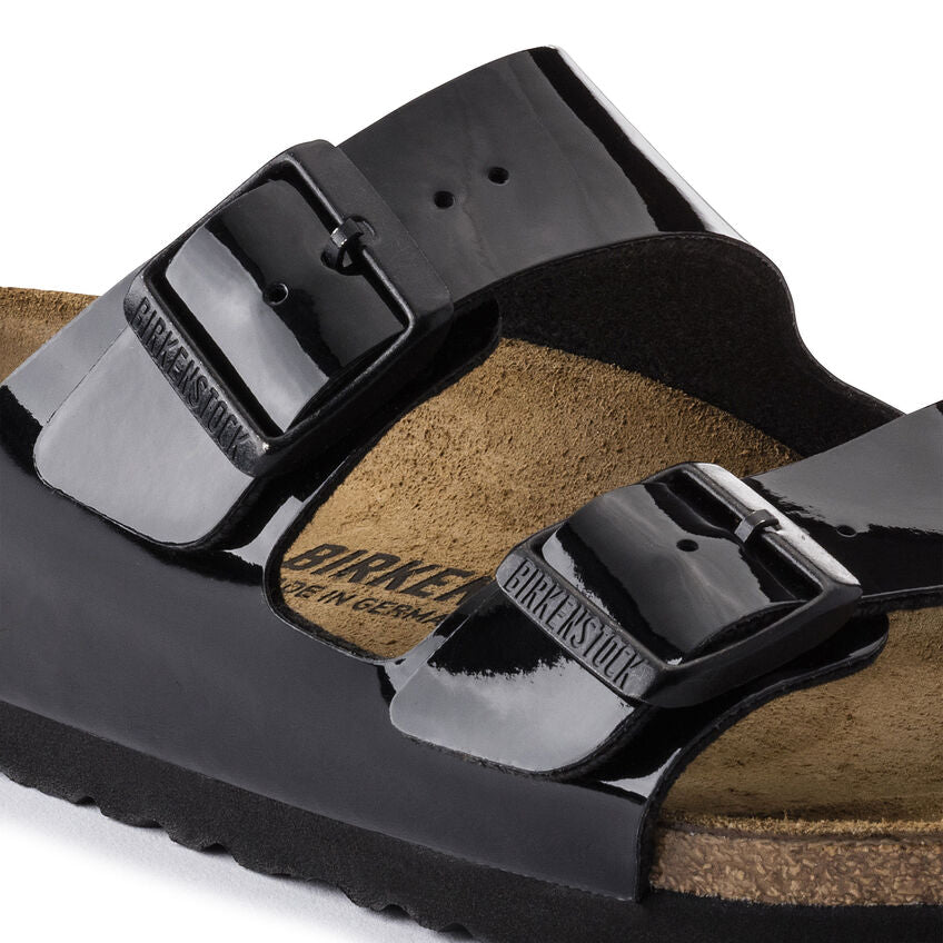 Birkenstock - Arizona - Patent Black Birko-Flor