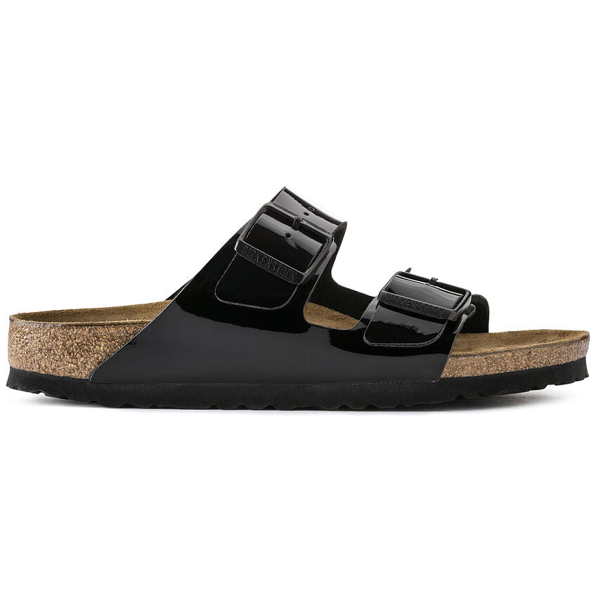 Birkenstock - Arizona - Patent Black Birko-Flor