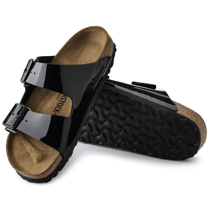 Birkenstock - Arizona - Patent Black Birko-Flor