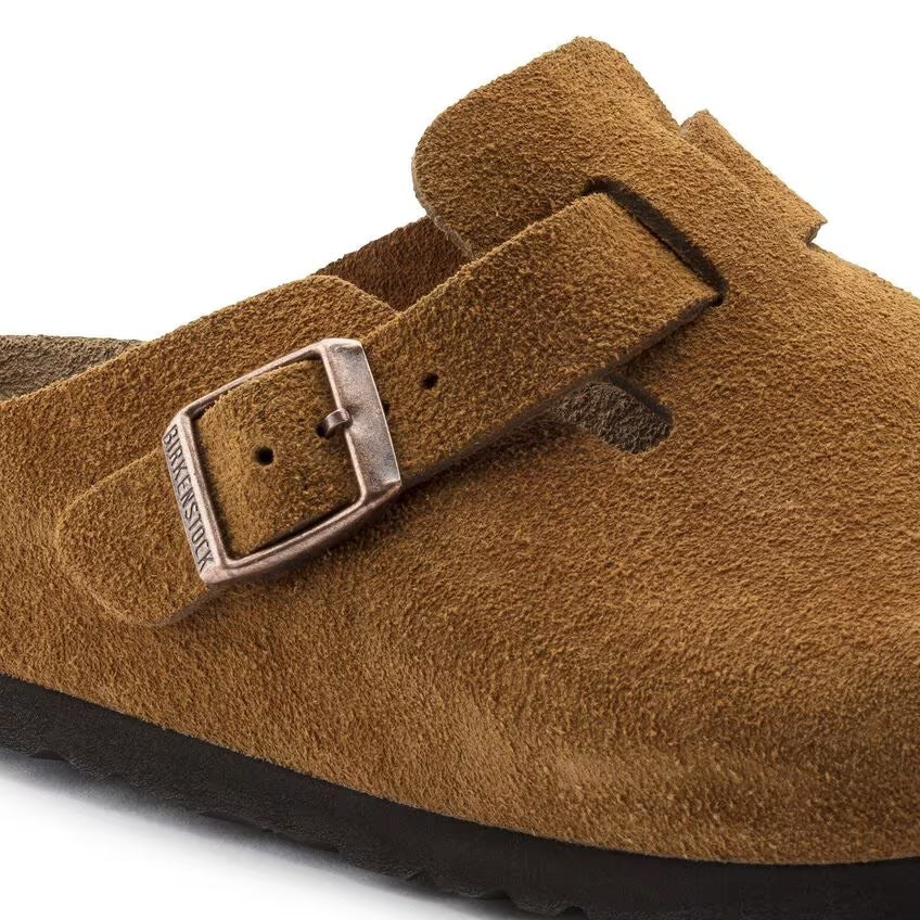 Birkenstock - Boston Soft - Mink Suede Leather