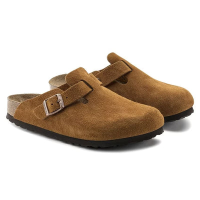 Birkenstock - Boston Soft - Mink Suede Leather