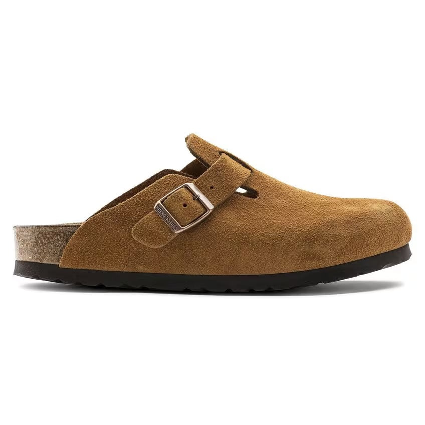 Birkenstock - Boston Soft - Mink Suede Leather