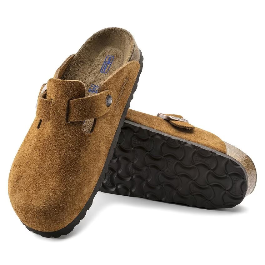 Birkenstock - Boston Soft - Mink Suede Leather