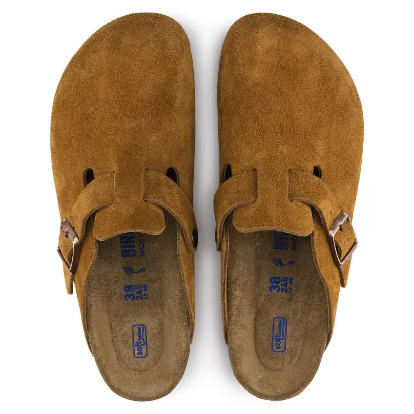 Birkenstock - Boston Soft - Mink Suede Leather