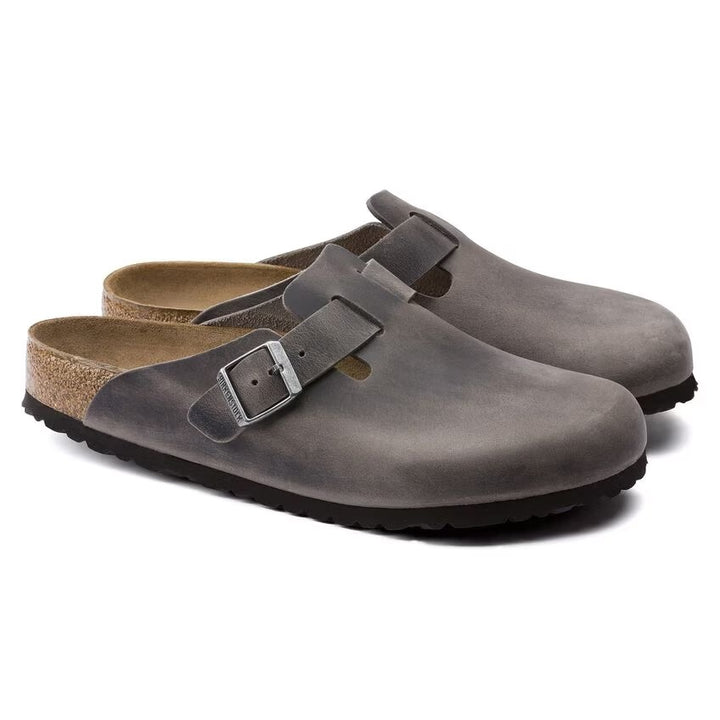 Birkenstock - Boston Soft - Iron Oiled Leather