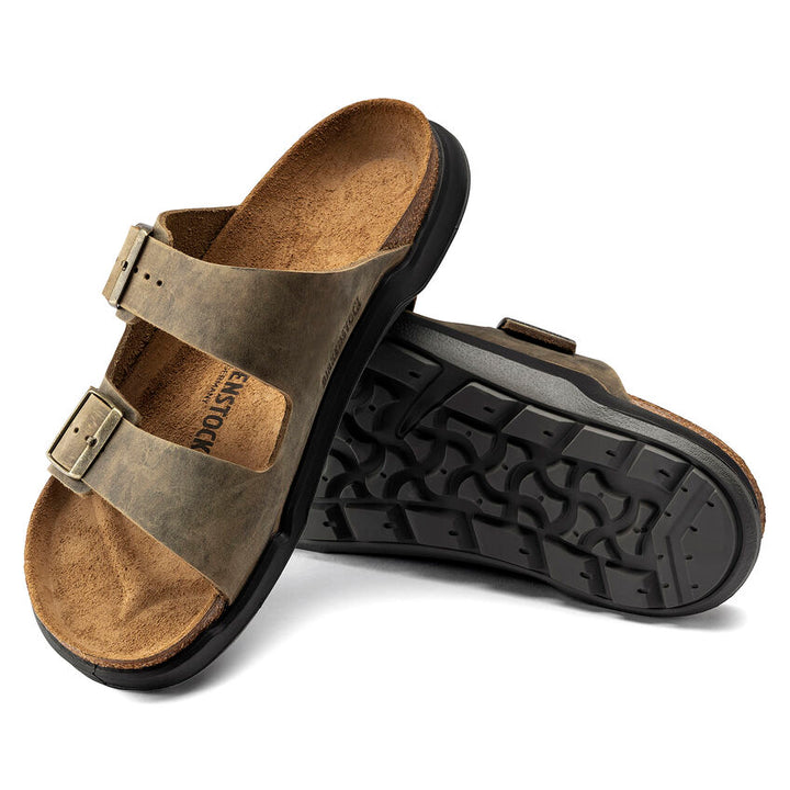 Birkenstock - Arizona Rugged - Faded Khaki Oiled Leather