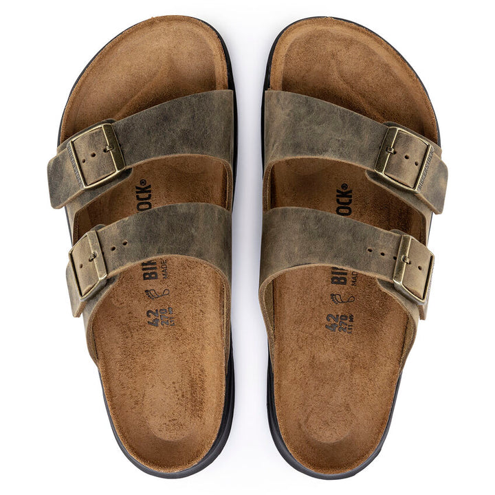 Birkenstock - Arizona Rugged - Faded Khaki Oiled Leather