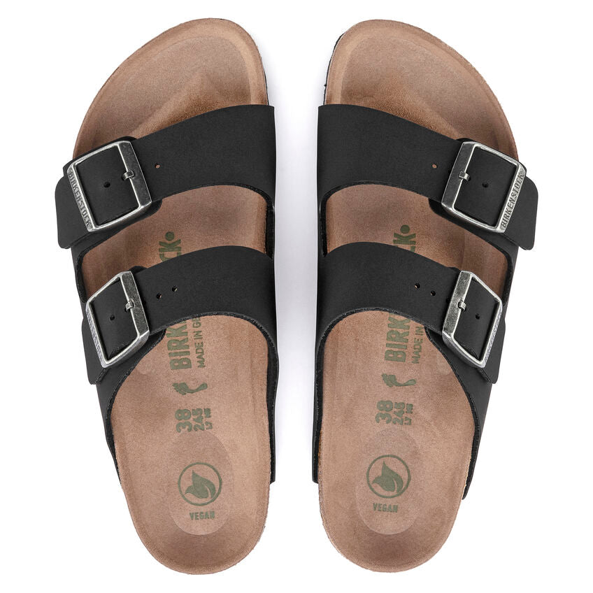 Birkenstock - Arizona Vegan - Black Birkibuc