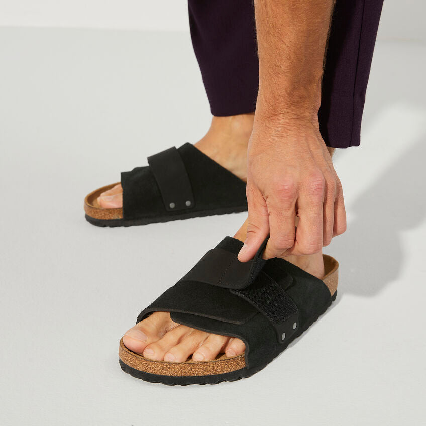 Birkenstock - Kyoto - Black Nubuck/Suede Leather