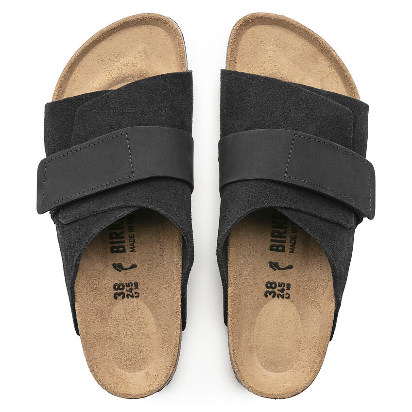 Birkenstock - Kyoto - Black Nubuck/Suede Leather