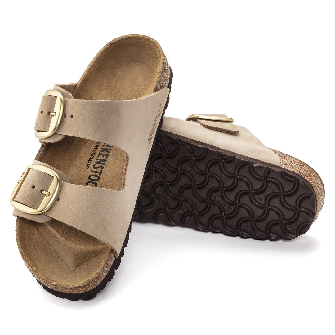 Birkenstock - Arizona Big Buckle - Nubuck Leather - Sandcastle