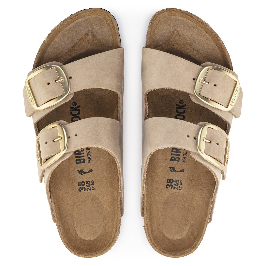 Birkenstock - Arizona Big Buckle - Nubuck Leather - Sandcastle