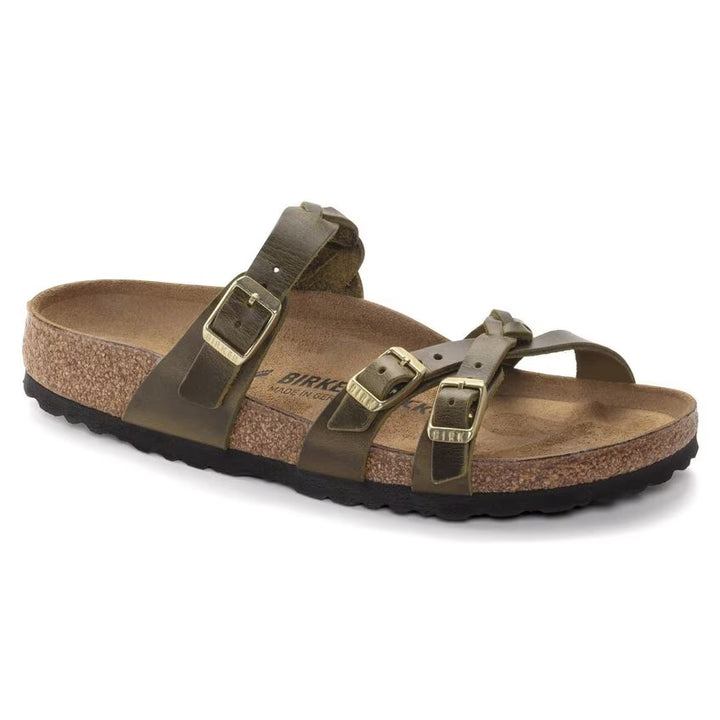 Birkenstock - Franca Braided - Olive Oiled Leather