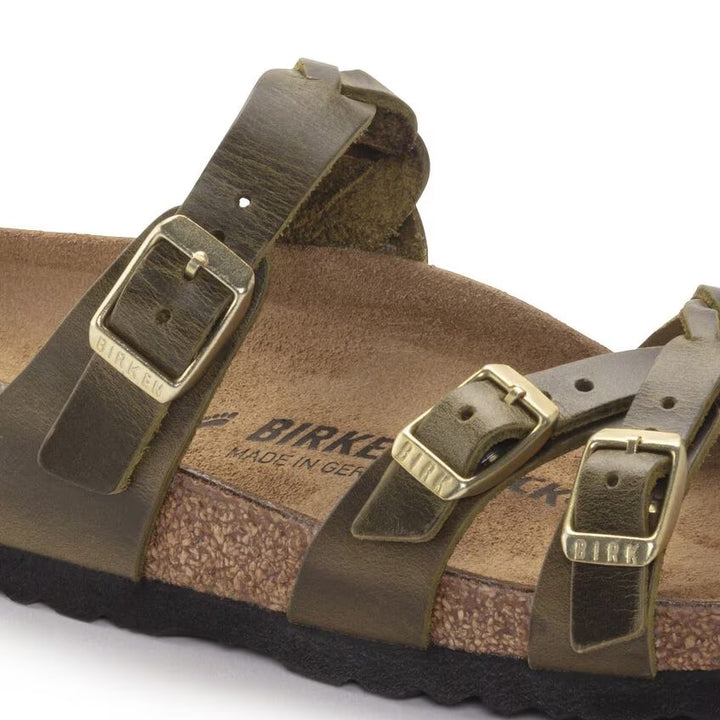 Birkenstock - Franca Braided - Olive Oiled Leather