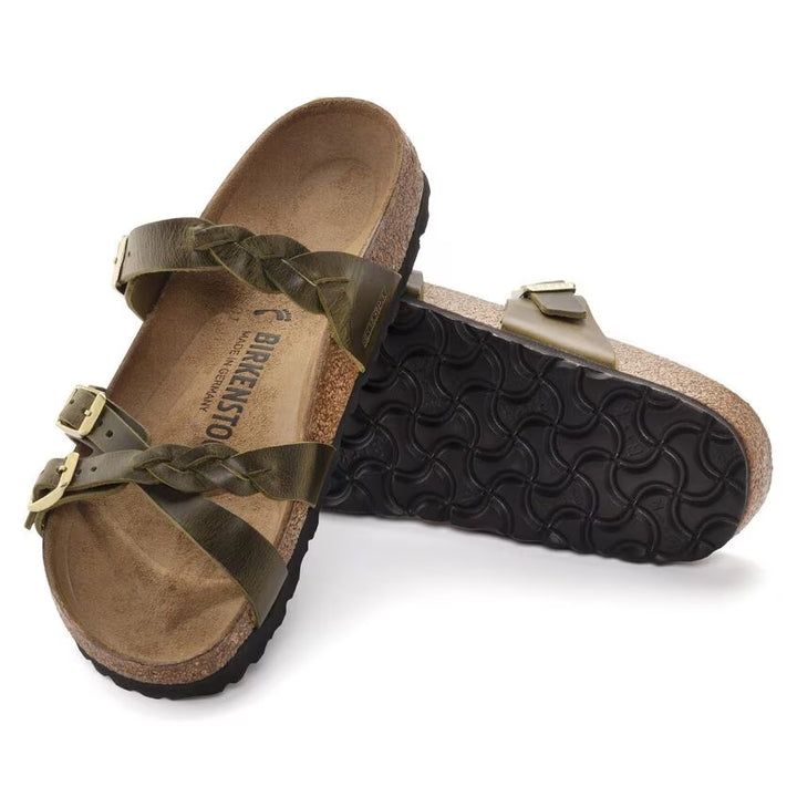 Birkenstock - Franca Braided - Olive Oiled Leather