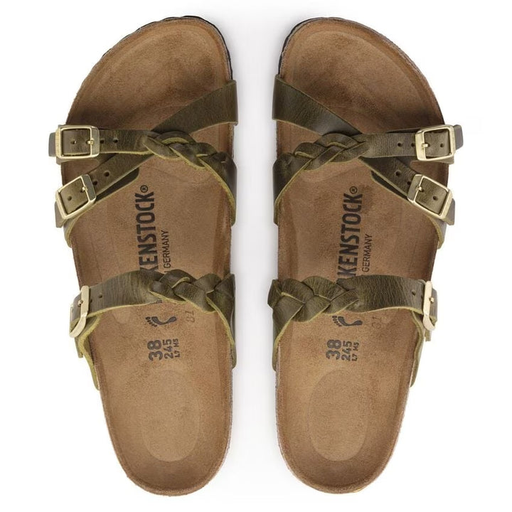 Birkenstock - Franca Braided - Olive Oiled Leather