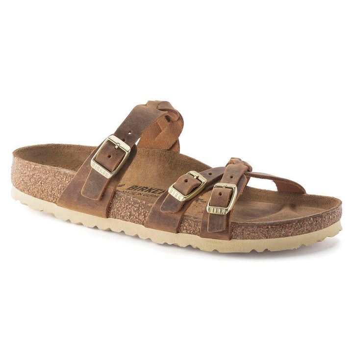 Birkenstock - Franca Braided - Cognac Oiled Leather