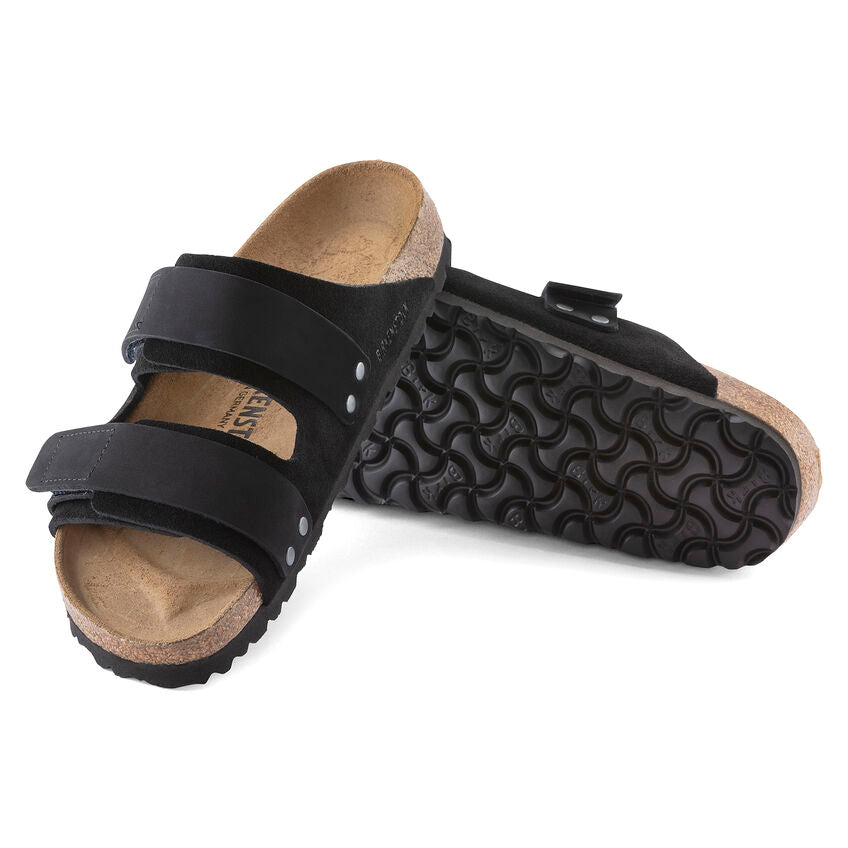 Birkenstock - Uji -Black Nubuck-Suede Leather