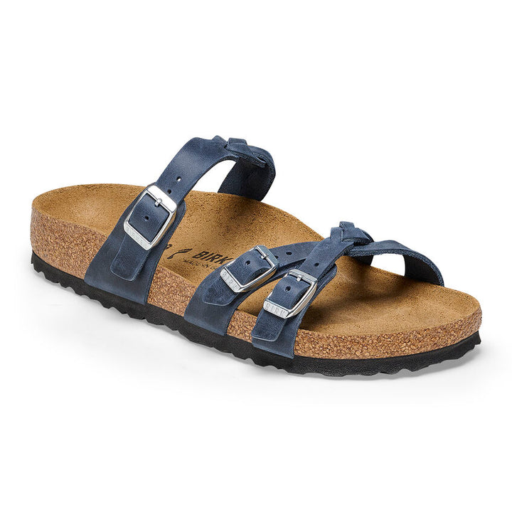 Birkenstock - Franca Braided - Navy Oiled Leather