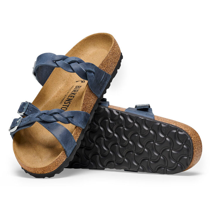 Birkenstock - Franca Braided - Navy Oiled Leather