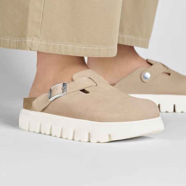 Birkenstock - Boston Chunky - Warm Sand Suede