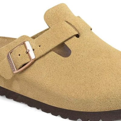 Birkenstock - Boston - Latte Cream Suede