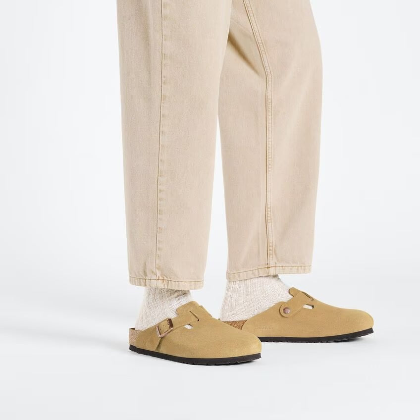 Birkenstock - Boston - Latte Cream Suede