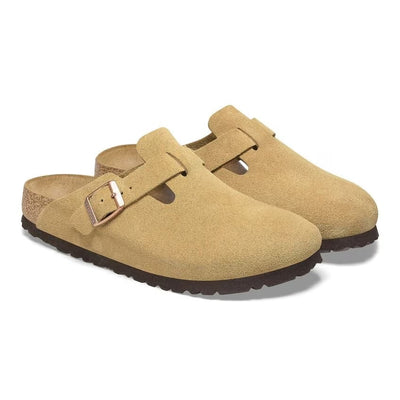 Birkenstock - Boston - Latte Cream Suede