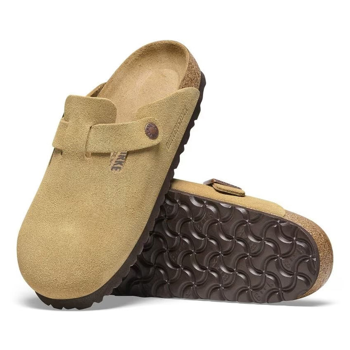 Birkenstock - Boston - Latte Cream Suede