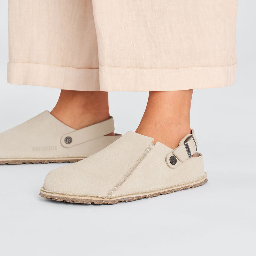 Birkenstock - Lutry Premium - Eggshell Suede Leather