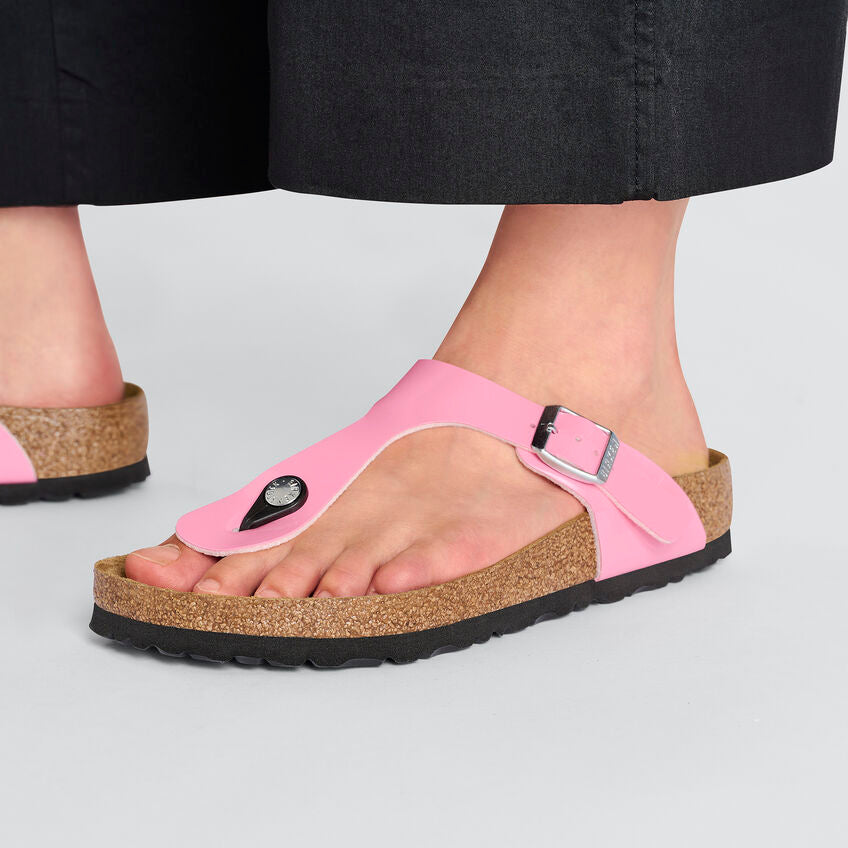 Birkenstock - Gizeh - Patent Candy Pink Birko Flor