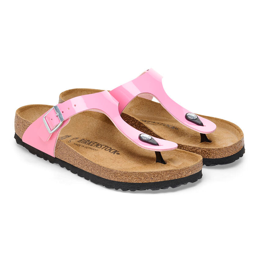 Birkenstock - Gizeh - Patent Candy Pink Birko Flor