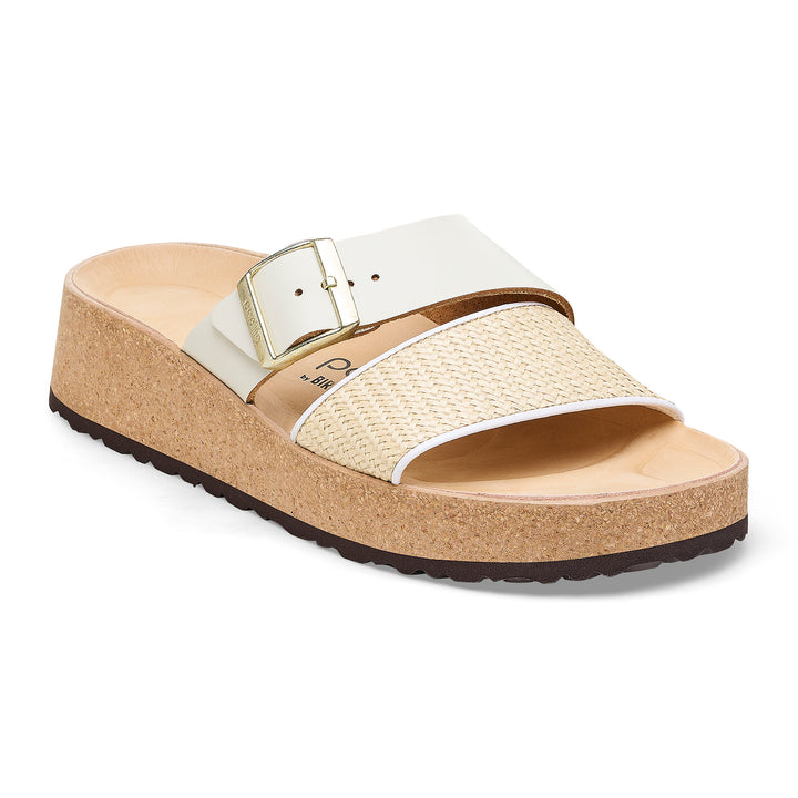 Birkenstock Papillio - Almina - Natural/White Leather and Synthetic