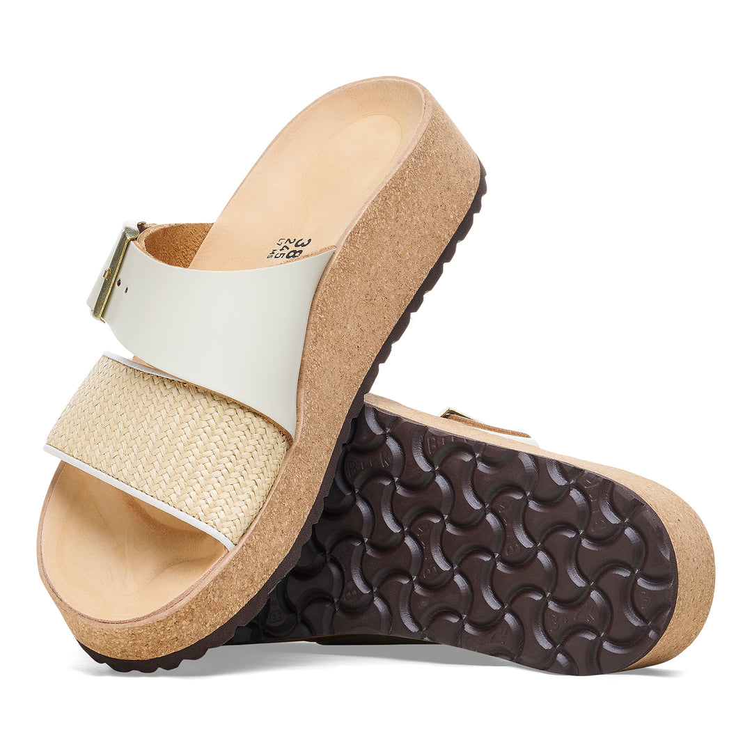 Birkenstock Papillio - Almina - Natural/White Leather and Synthetic