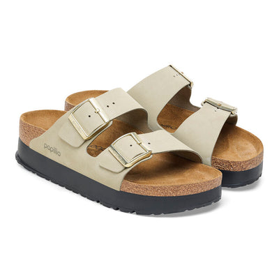 Birkenstock Papillio - Arizona Flex Platform - Eucalyptus Nubuck