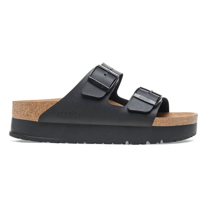 Birkenstock - Arizona Flex Platform Vegan - Black Birko-Flor