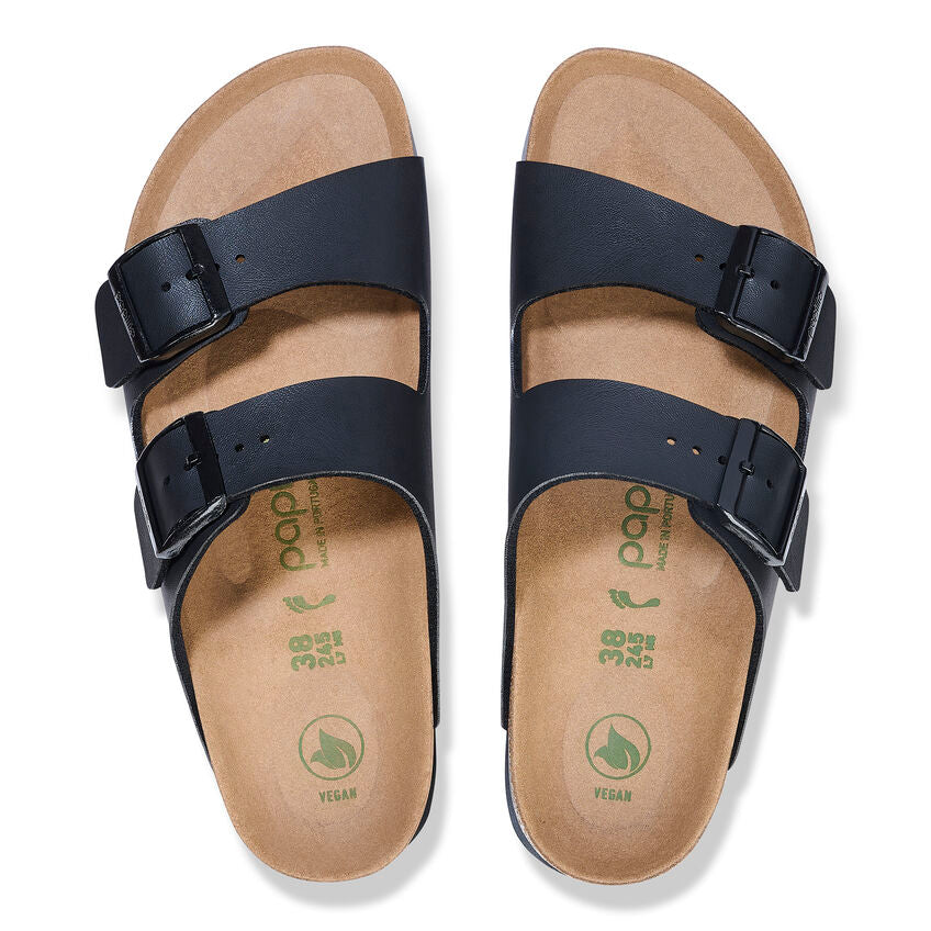 Birkenstock - Arizona Flex Platform Vegan - Black Birko-Flor