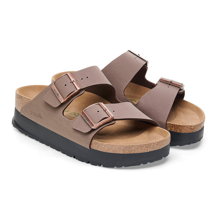 Birkenstock - Arizona Flex Platform Vegan - Mocha Birko-Flor