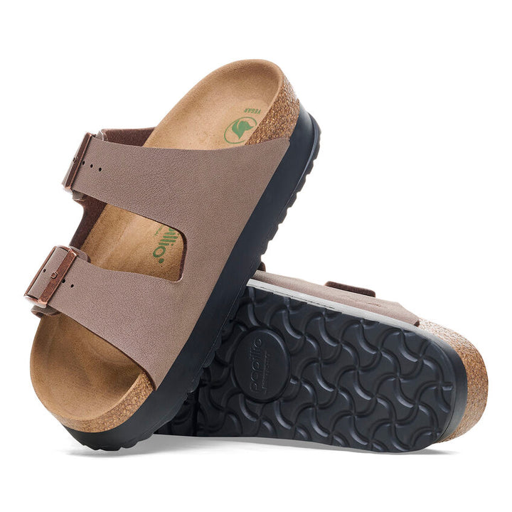 Birkenstock - Arizona Flex Platform Vegan - Mocha Birko-Flor