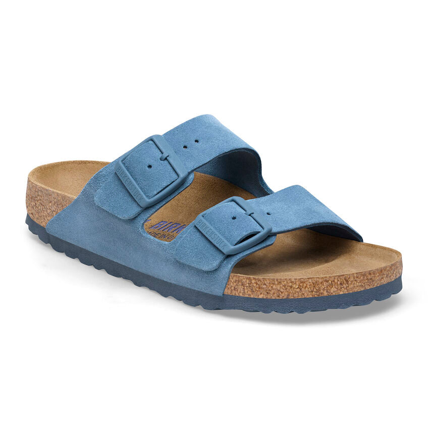 Birkenstock - Arizona Soft - Elemental Blue Suede Leather