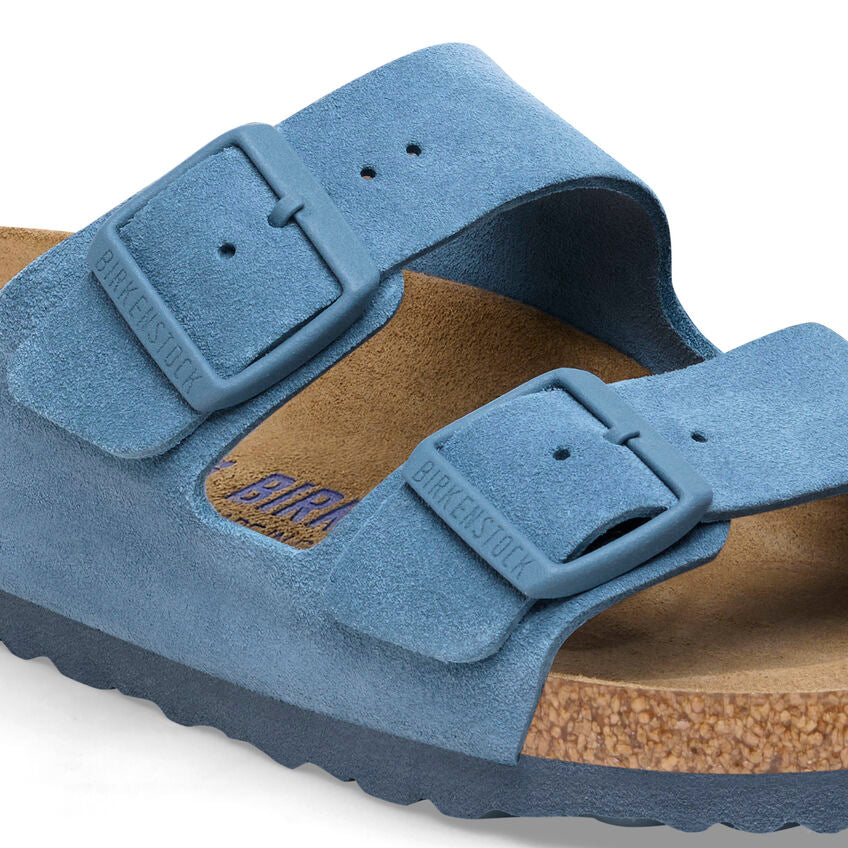 Birkenstock - Arizona Soft - Elemental Blue Suede Leather