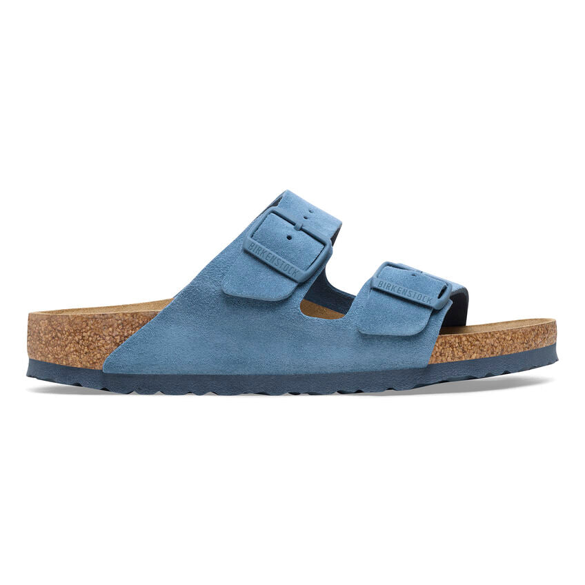 Birkenstock - Arizona Soft - Elemental Blue Suede Leather