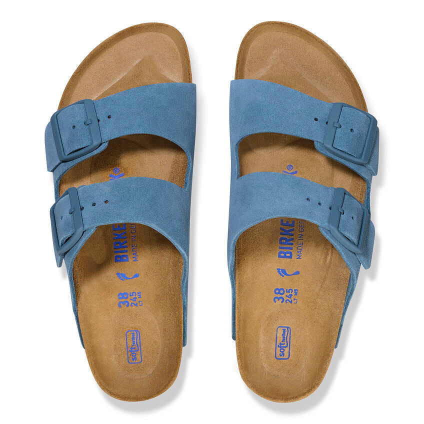 Birkenstock - Arizona Soft - Elemental Blue Suede Leather