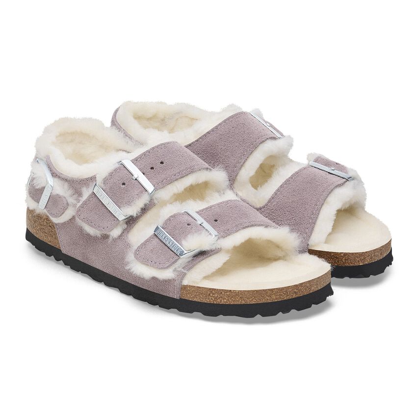 Birkenstock - Milano Shearling - Faded Purple Suede