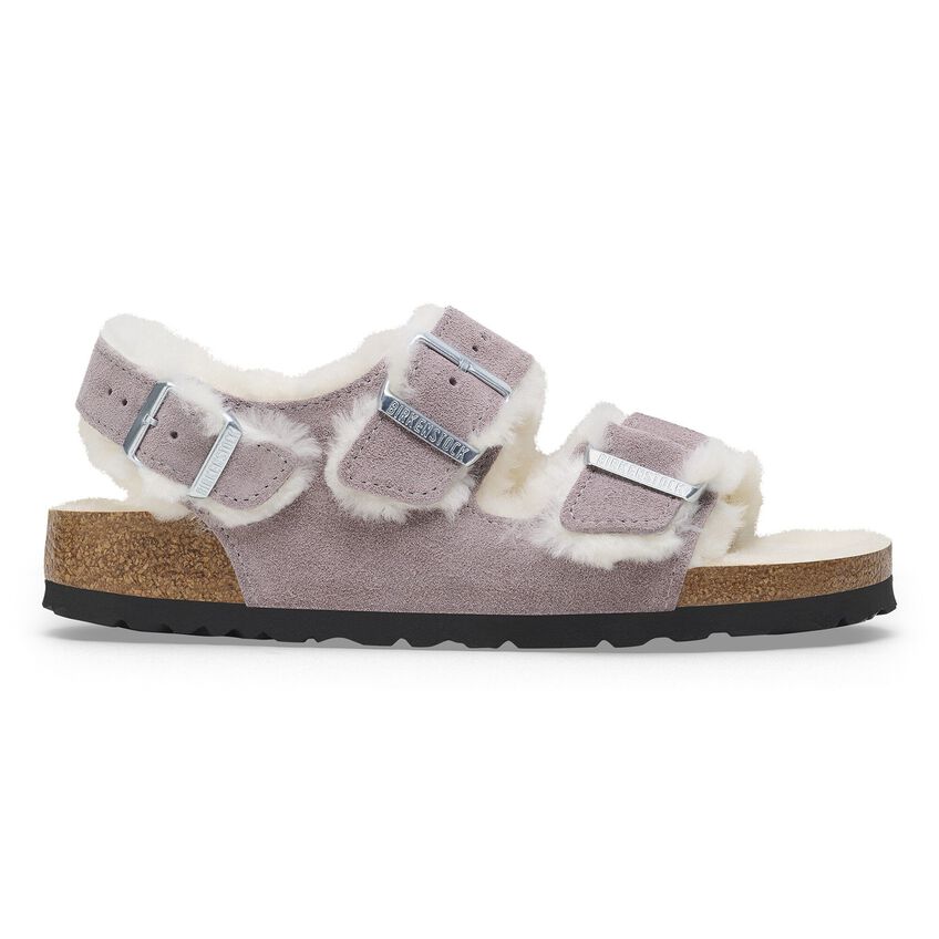 Birkenstock - Milano Shearling - Faded Purple Suede