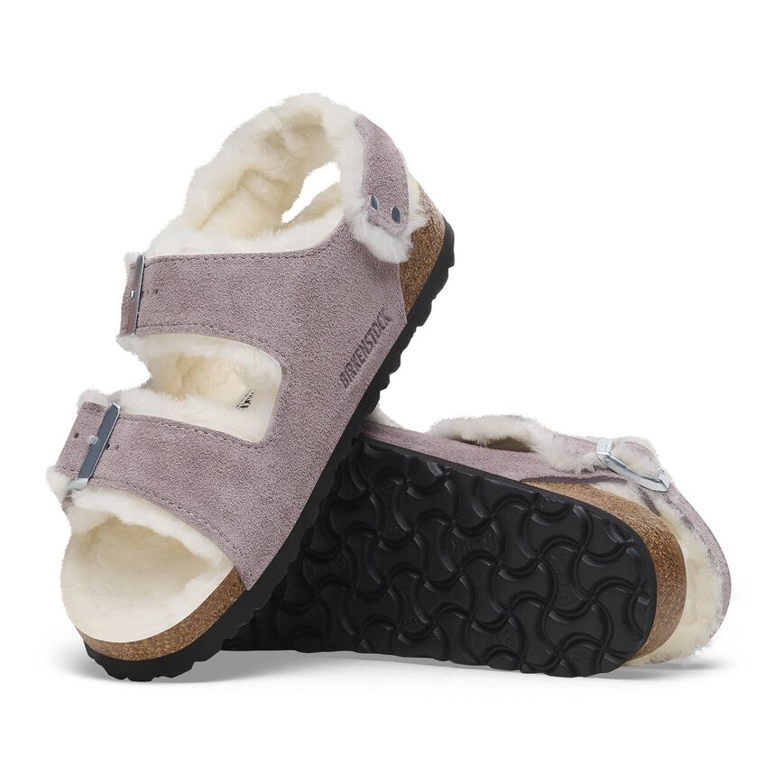 Birkenstock - Milano Shearling - Faded Purple Suede