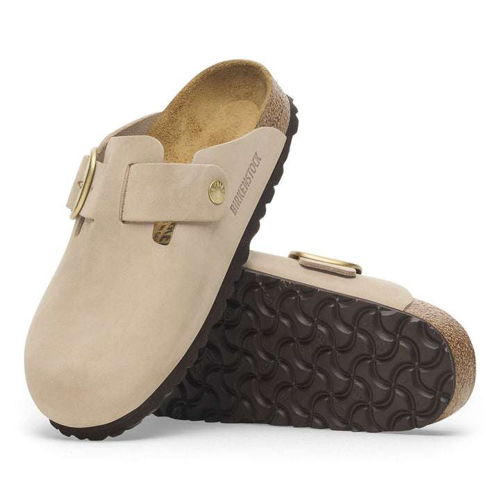 Birkenstock - Boston Big Buckle - Sandcastle Nubuck Leather